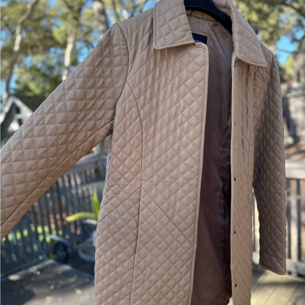 Neiman Marcus Beige Quilted women’s  Jacket